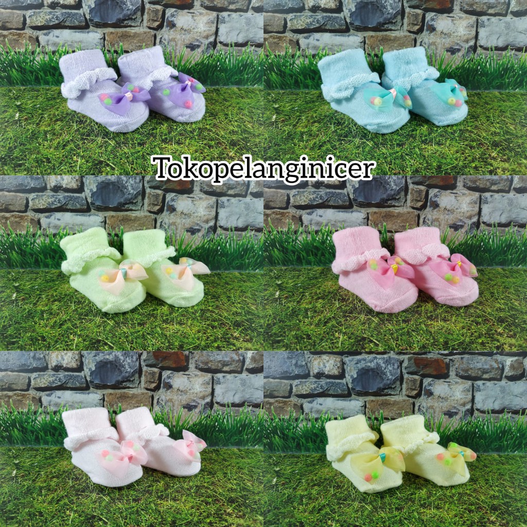 Kaos Kaki Bayi Anti Slip Motif Motif PITA Kualitas Premium Lembut Tokopelanginicer