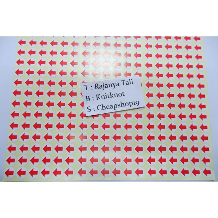 

sticker label panah stiker petunjuk tanda arah 1cm