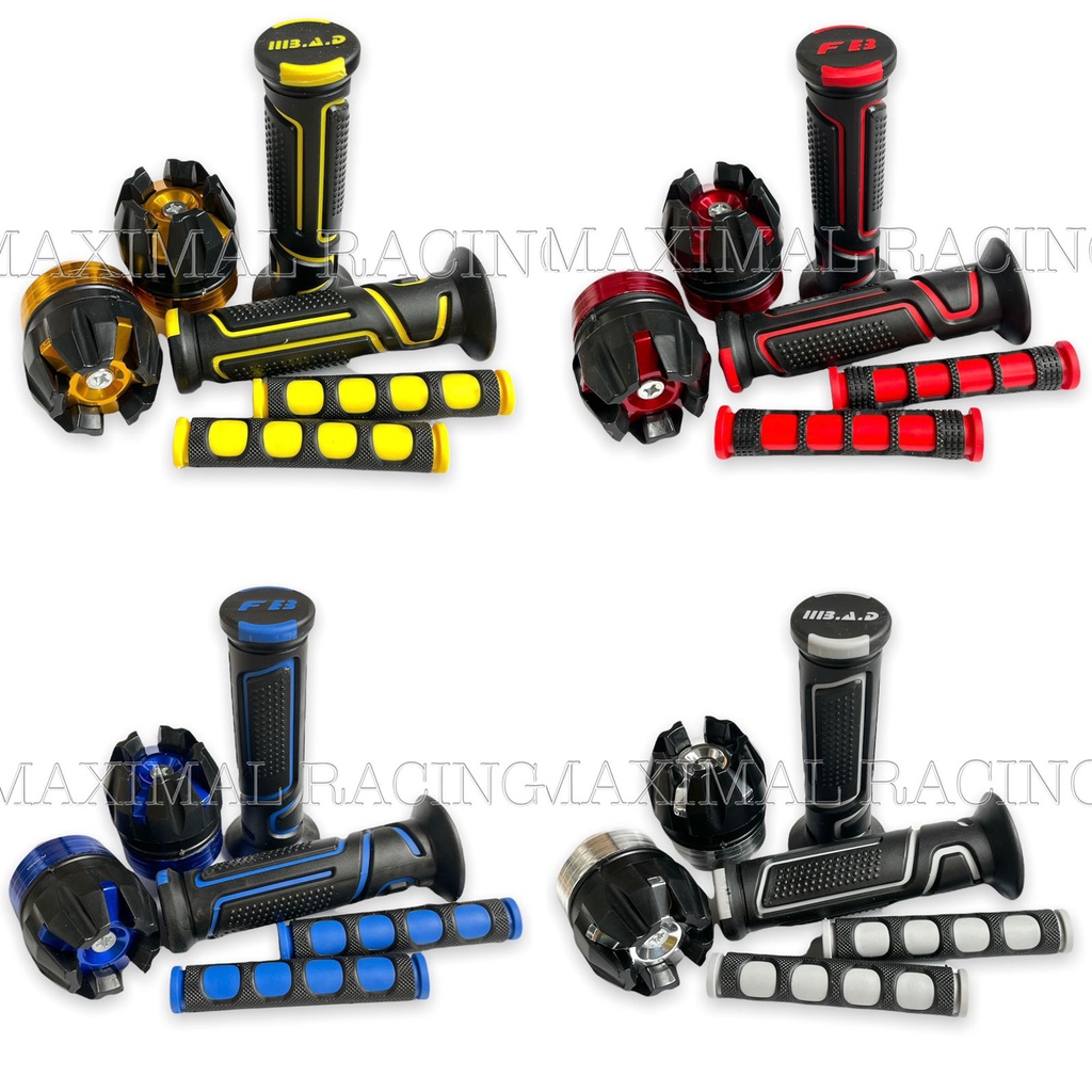 Paket variasi motor 3in1 Handgrip BAD Robot Jalu As Naga Karet Handle bisa untuk semua jenis motor