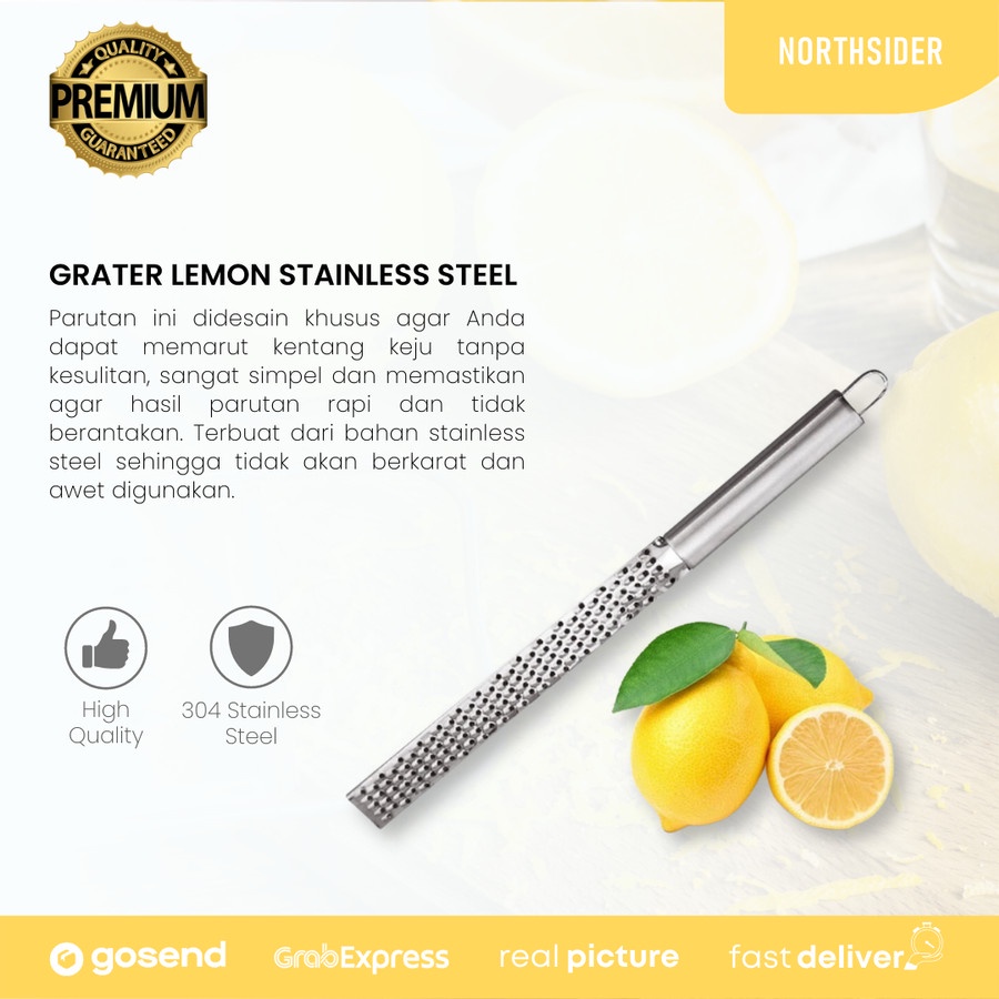 GRATER LEMON STAINLESS STEEL | PARUTAN JERUK KEJU BAWANG - K3J585