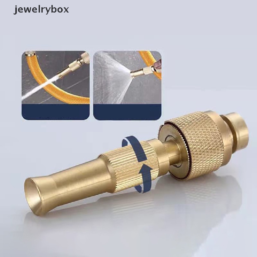 (jewelrybox) Nozzle Selang Air Tekanan Tinggi Bahan Kuningan 1 / 2 3 / 4 &quot;Untuk Taman / Mobil