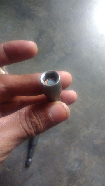 Magnetic Nut Setter Mata Bor Roofing Seng Baja Sok Bor M 8 M8x65mm