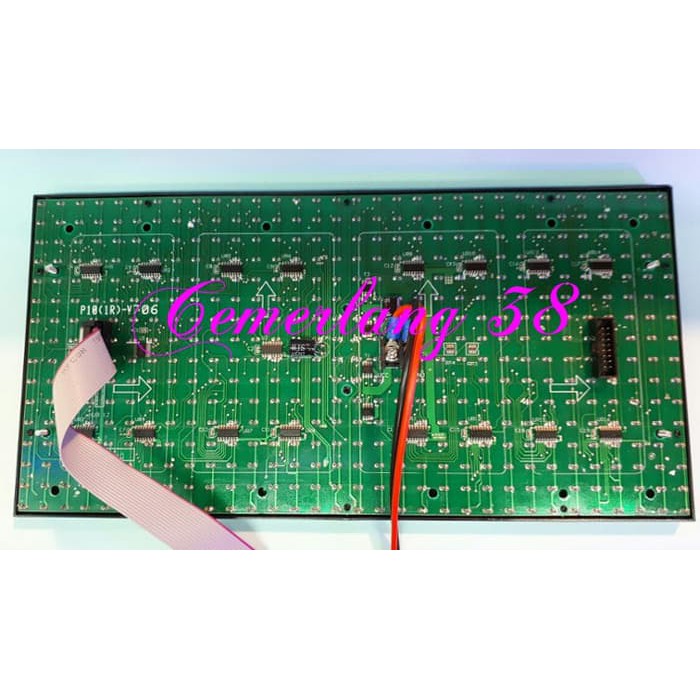 Module / Modul / Panel Led P10 Running Text Semi Outdoor Merah