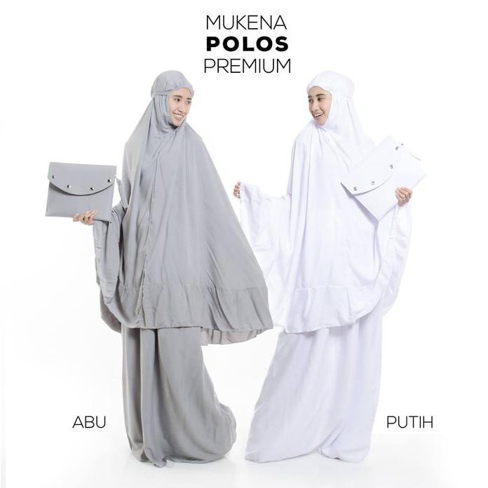 New Terkini MUKENA DEWASA PREMIUM POLOS - Putih