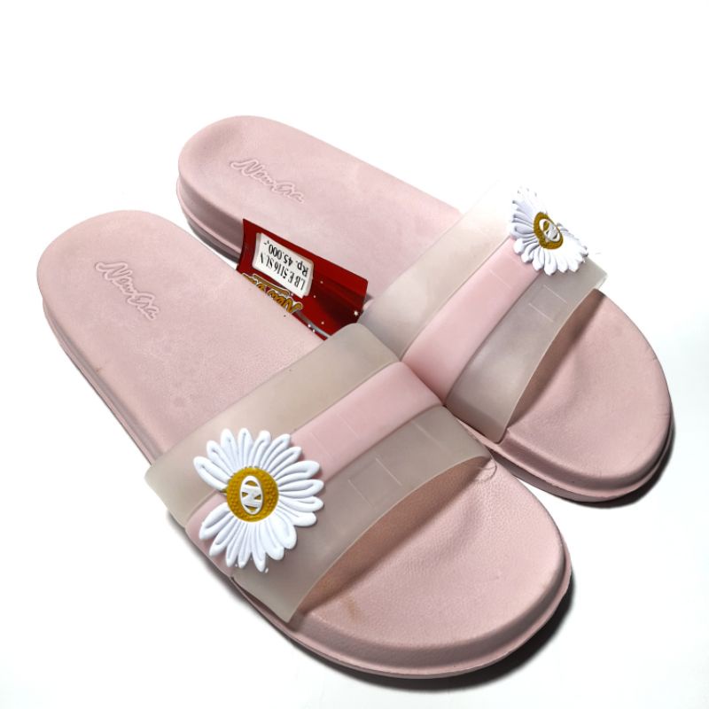 gos NEW ERA LB-E5116 Sandal Slop Karet Slip on Wanita New Era Original Murah Kuat Awet