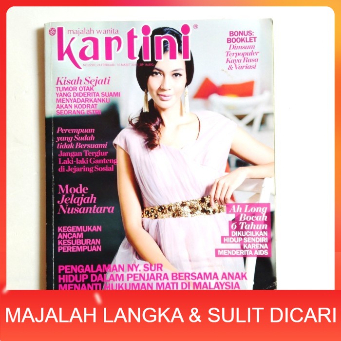 Majalah KARTINI No.2290 Feb 2011 Cover PAULA VERHAOEVEN Langka