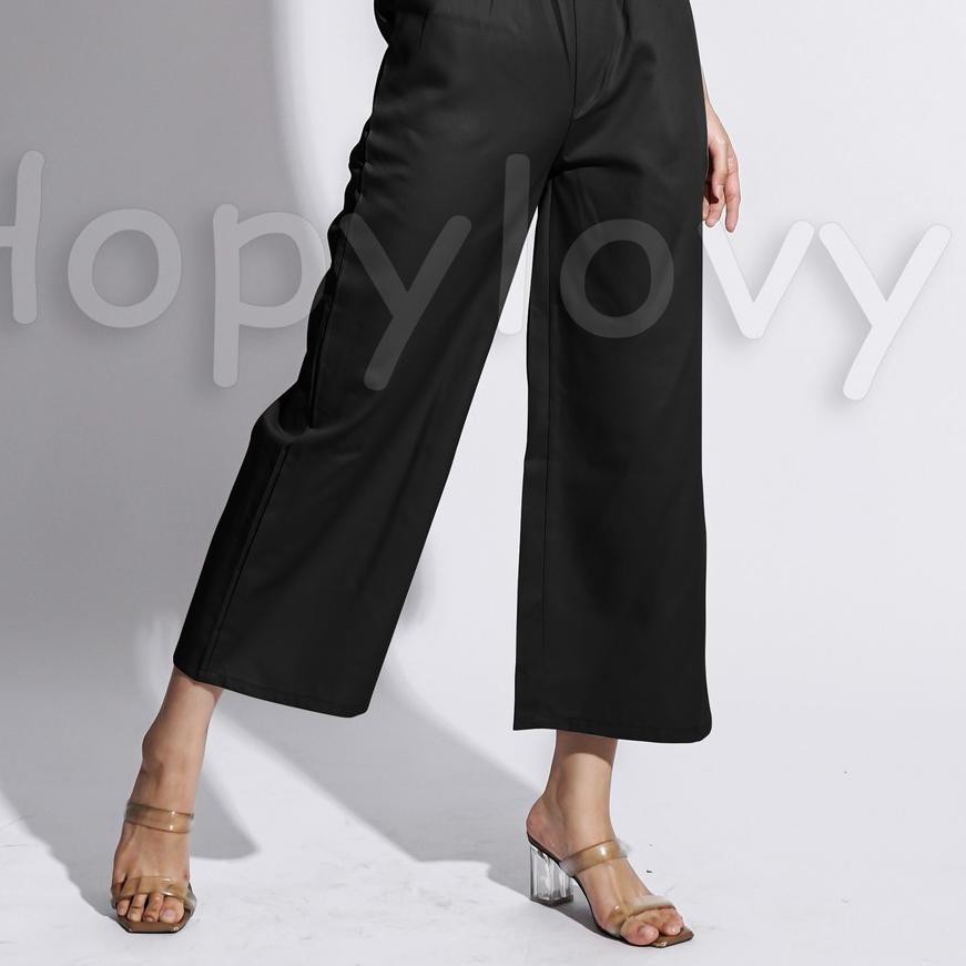 ⅎ HOPYLOVY - Celana Kulot Wanita bahan Katun American Drill Jesika ➢