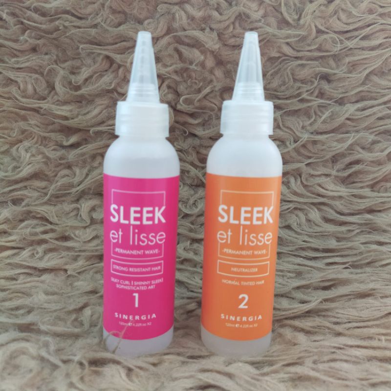 SLEEK ET LISSE PERMANENT WAVE OBAT KERITING RAMBUT PERMANEN SALON BARBER
