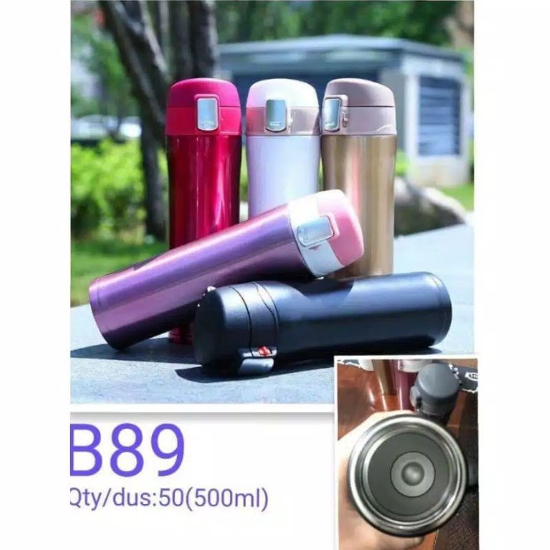 Termos Travel Stainless Steel Vacuum Cup 500ml / Termos Air Panas B89 / Termos Kunci