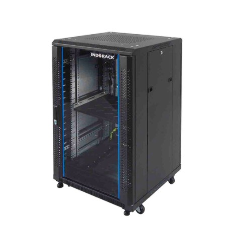 INDORACK IR6020G CLOSE RACK 20U DEPTH 600MM GLASS DOOR