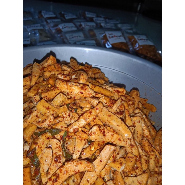 

Basreng daun jeruk pedas dan original