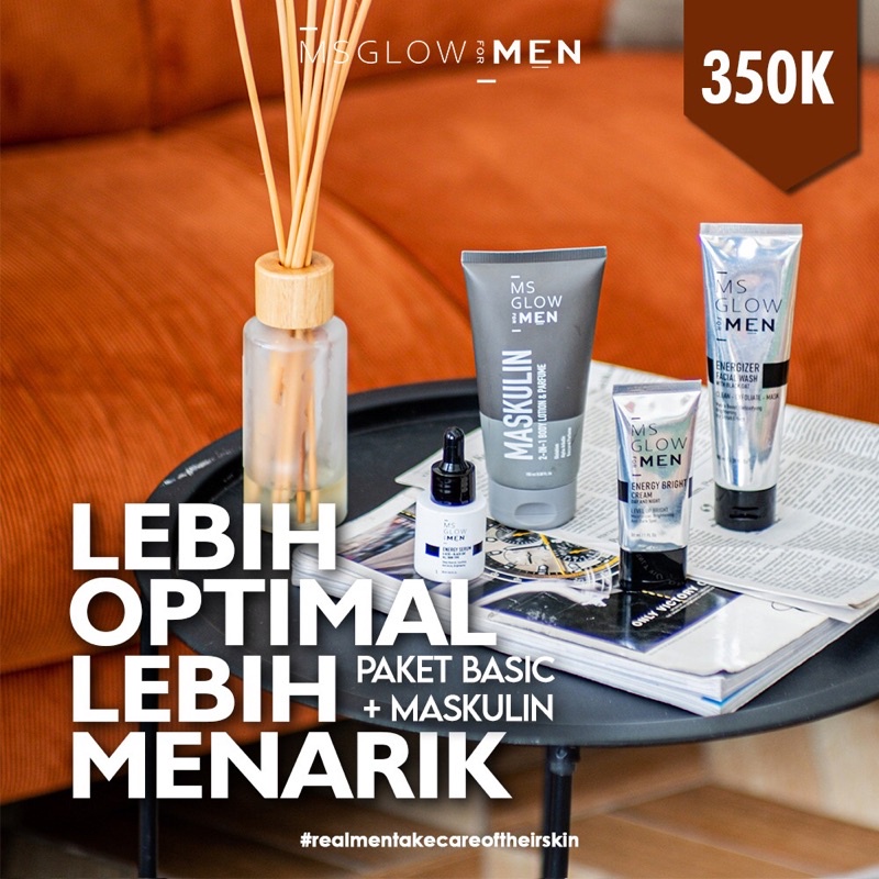 1paket MS GLOW FOR MEN + maskulin