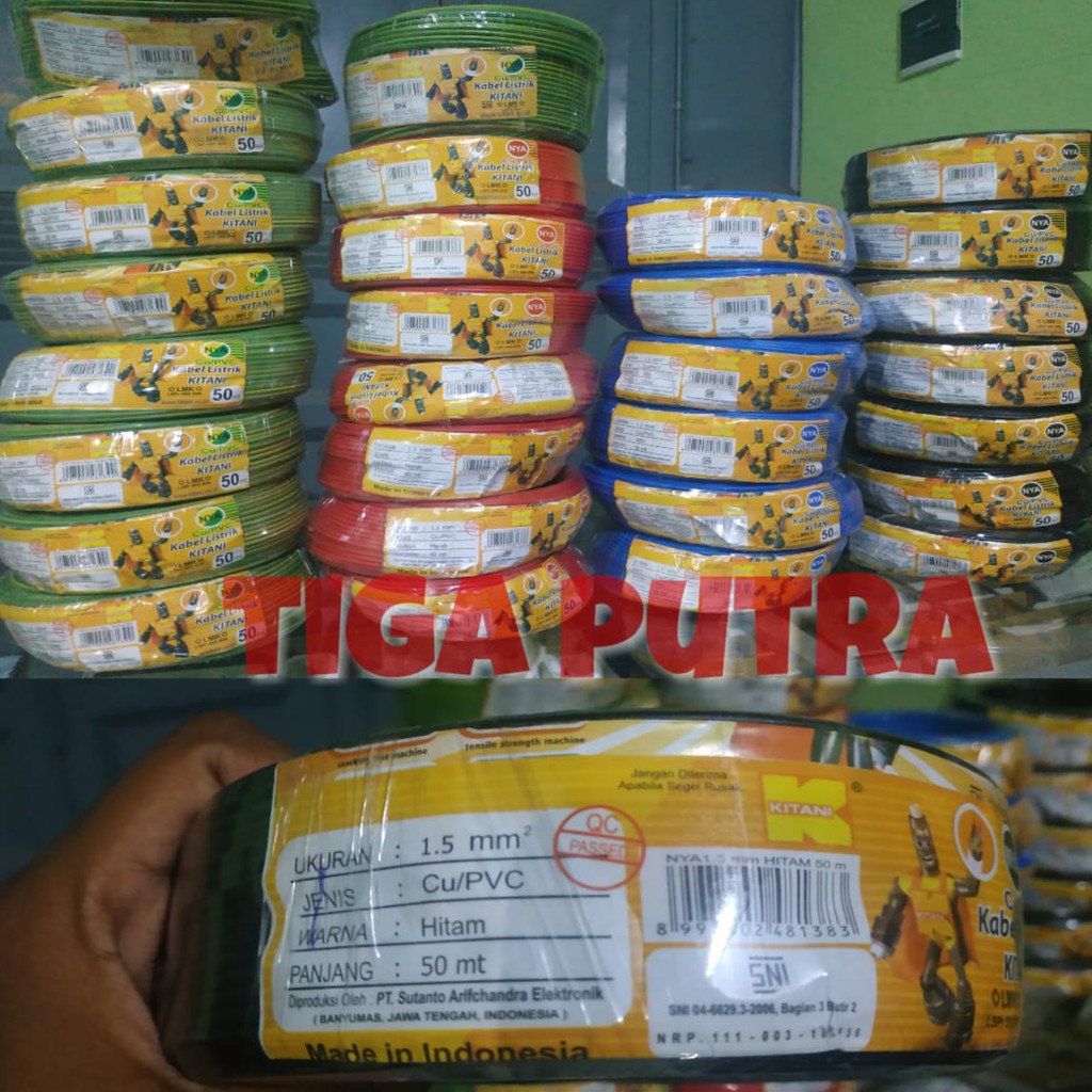 Kabel NYA 1,5 Kitani 50m