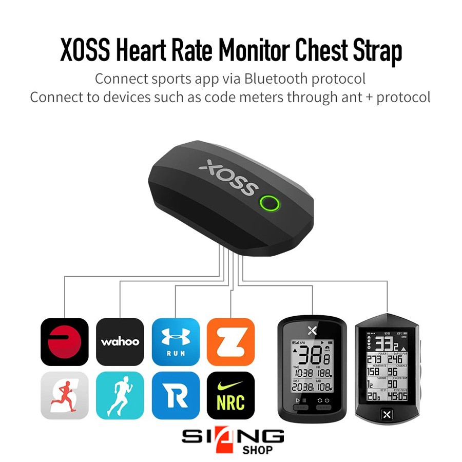 XOSS Sensor HRM Chest Dada