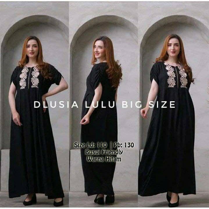 SEKDRESS LULU | DASTER DLUSIA PANJANG JUMBO RAYON VIRAL KEKINIAN MURAH TERLARIS COD