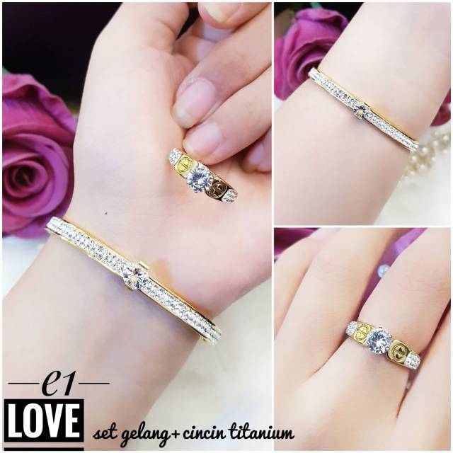 Titanium set perhiasan 2804k