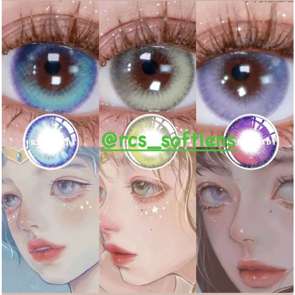 RCS✅ NEW - Softlens cosplay import Softlens Korea kpop by FRESHLADY softlens  warna biru ungu