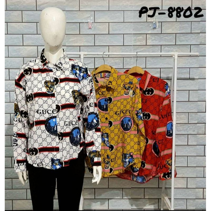 KEMEJA WANITA GUCCI IMPORT / BLOUSE GUCCI IMPORT / KEMEJA PANJANG IMPORT