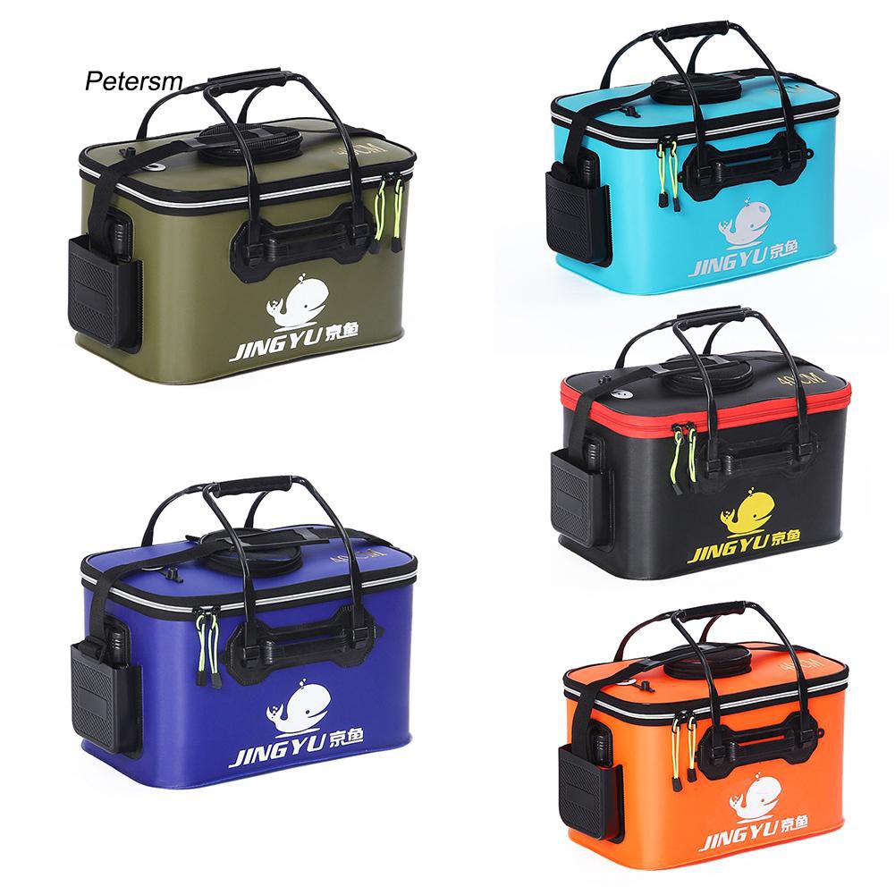 Pst_Portable Collapsible Folding Fishing Bucket Outdoor Barrel Camping Travel Tool