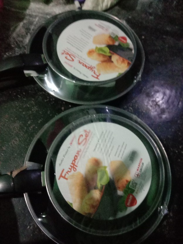 Teflon Fry Pan Set 2 Pcs Anti Lengket Maspion Extra Bubble