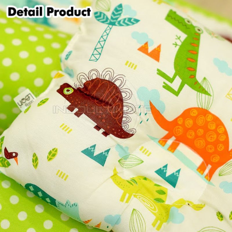 3in1 Baby Bed Set Bedcover BABY LEON Bantal Guling Kasur Alas ompol Matras Tidur bayi  waterproof