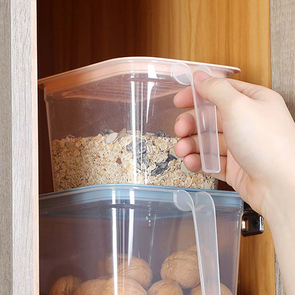 [Elegan] Wadah Penyimpanan Lock Lid Moisture-Proof Transparan Organizer Food Canister Kulkas Sealed Jar