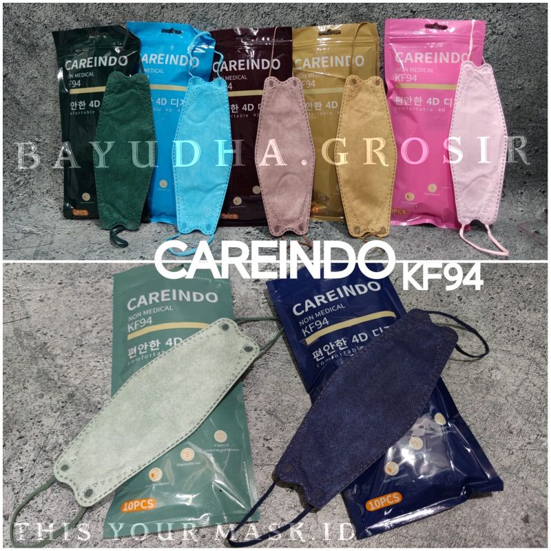 CAREINDO KF94 MASKER KF94 CAREINDO KOREA KF94 4PLY WARNA MIRIP MOUSON