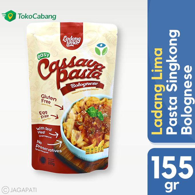 

Ladang lima - Cassava Pasta Bolognese 155gr