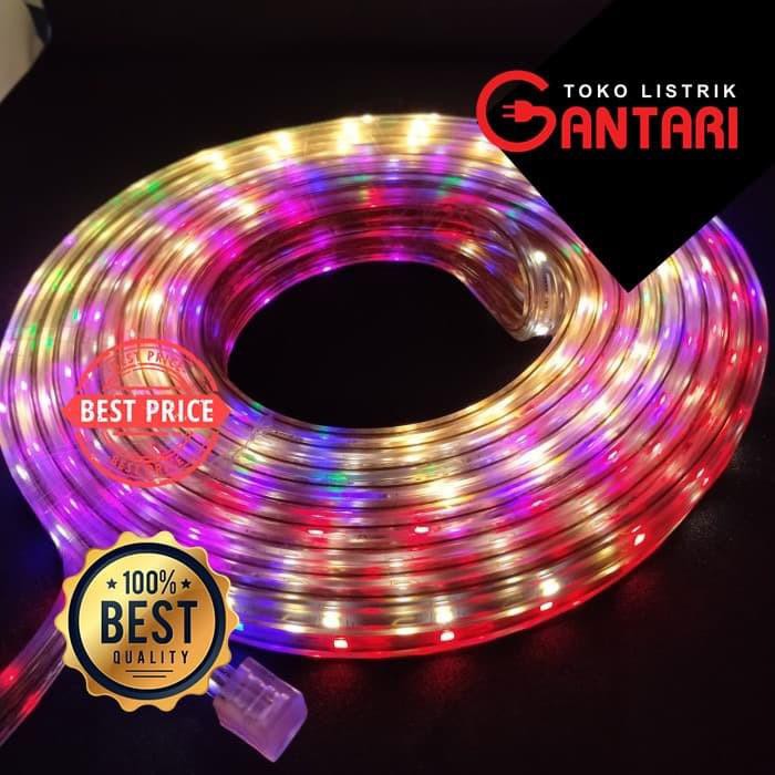 Lampu Selang 10 Meter RGB Lanboo Nyala Lampu Bisa Diganti Hingga 8 Variasi