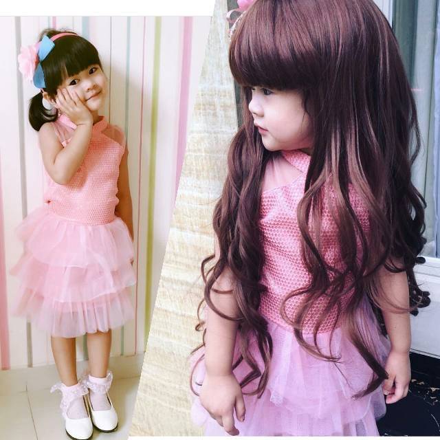 Dress pesta baju kembang tutu anak perempuan