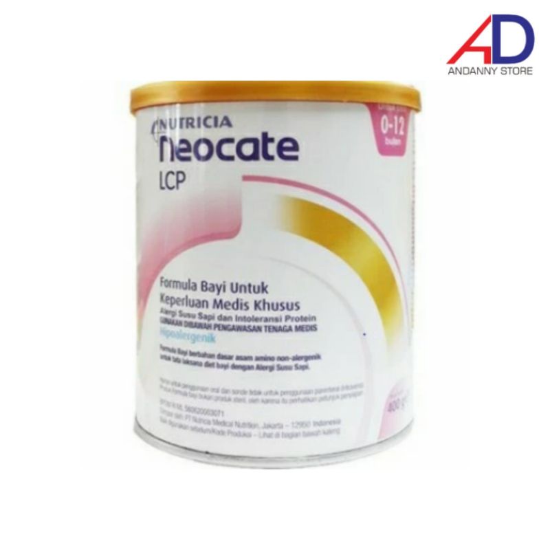 NUTRICIA NEOCATE LCP 400GR (0-12 BULAN) / SUSU FORMULA BAYI