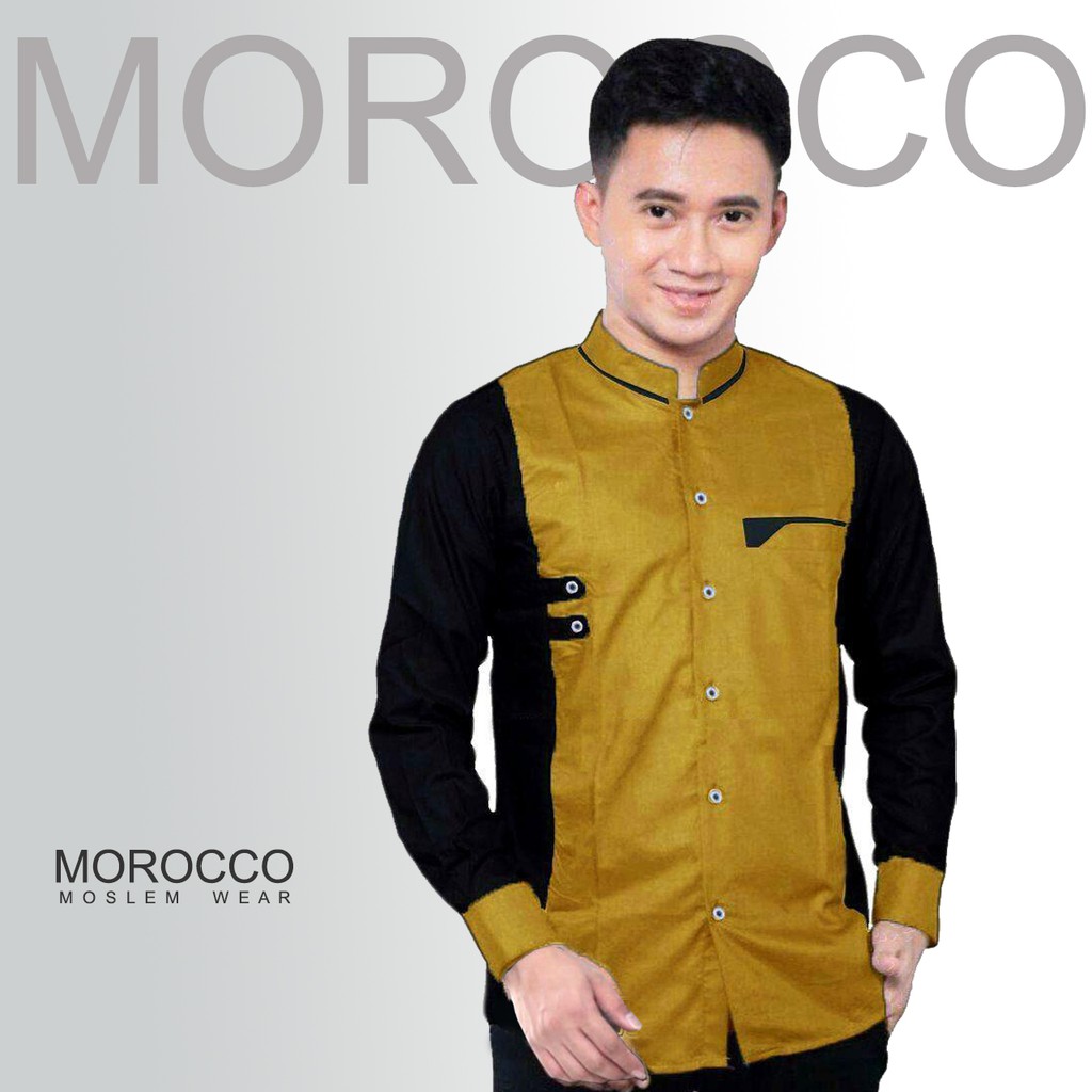 BAJU KOKO PRIA KEREN MOROCCO MUSTARD | SERAGAM HADROH | KOKO GUS AZMI TERBARU | KOKO MURAH