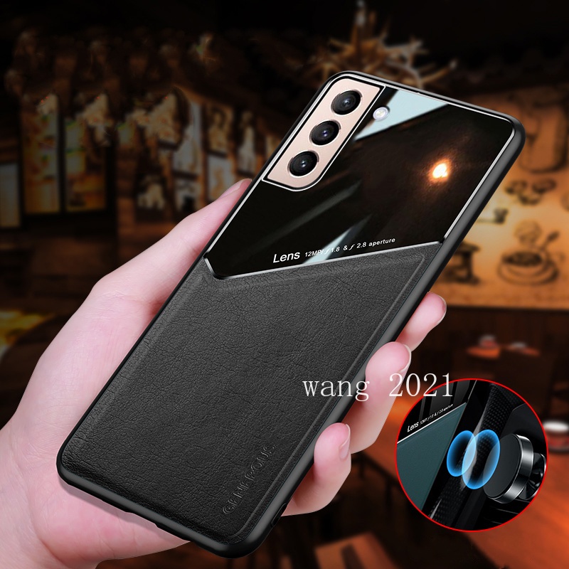 kesing hp ready stock phone case samsung galaxy s22   ultra 5g casing high quality leather invisible