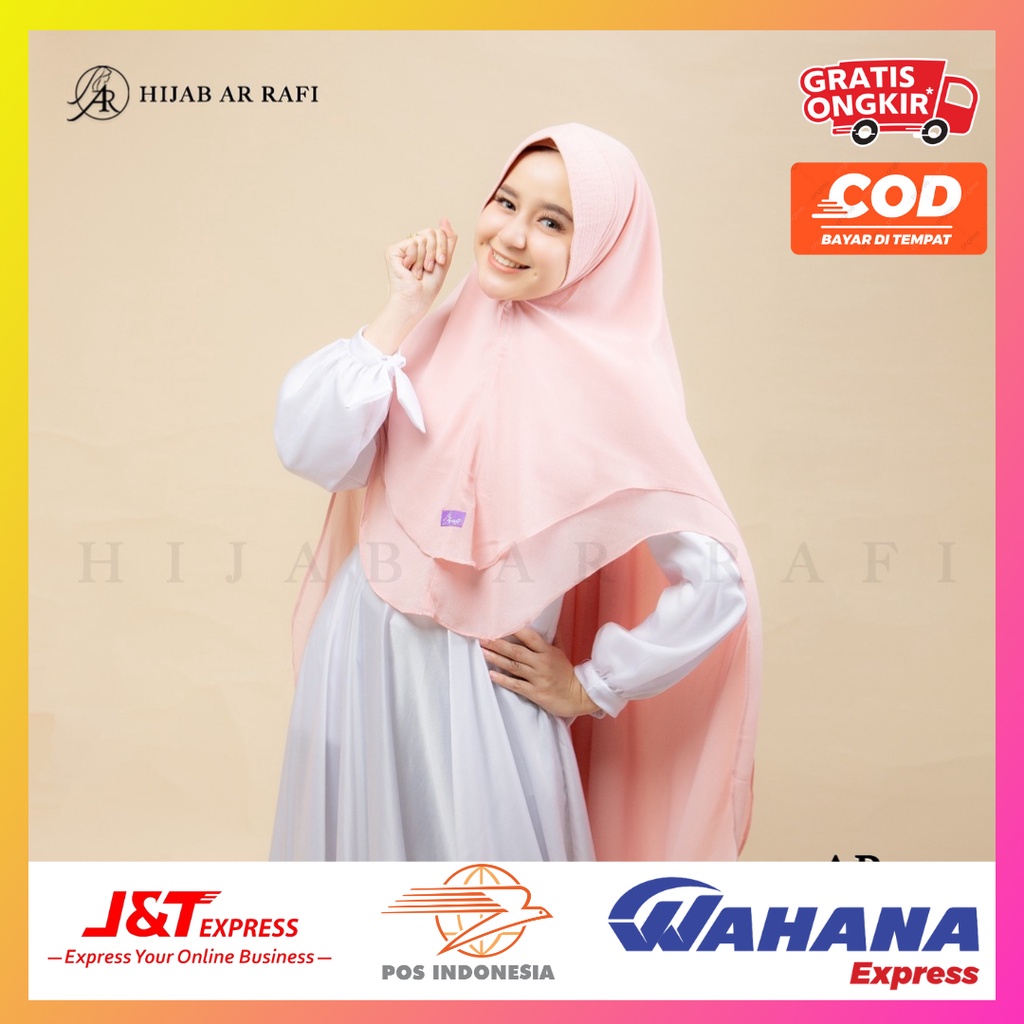 HIJAB KHIMAR BY AR RAFI AR 231 BAHAN BABY DOLL