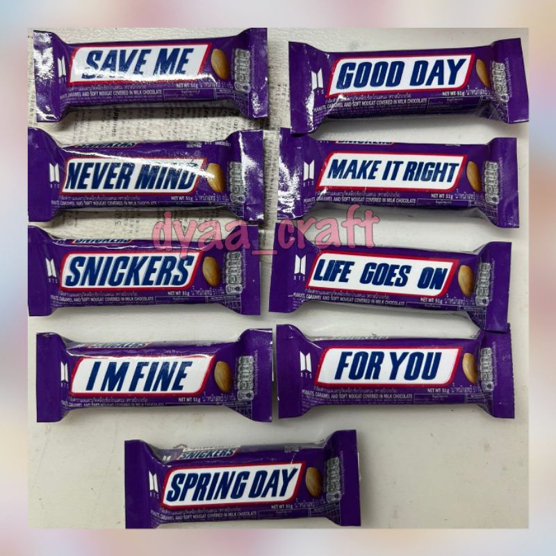 Magnet Kulkas SNICKERS X BTS