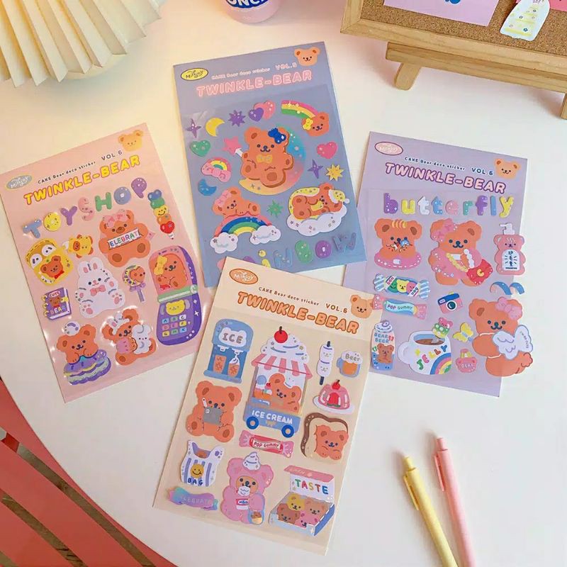 twinkle bear sticker