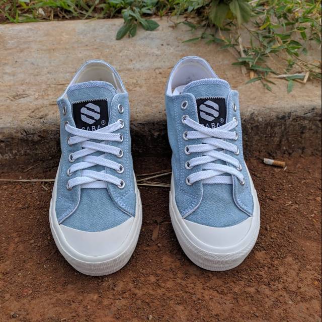 Sepatu Saba Denim Low2