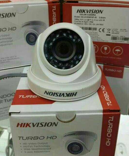 PAKET CCTV HIKVISION 4CHANNEL 2MP FULL HD+HDD KOMPLIT