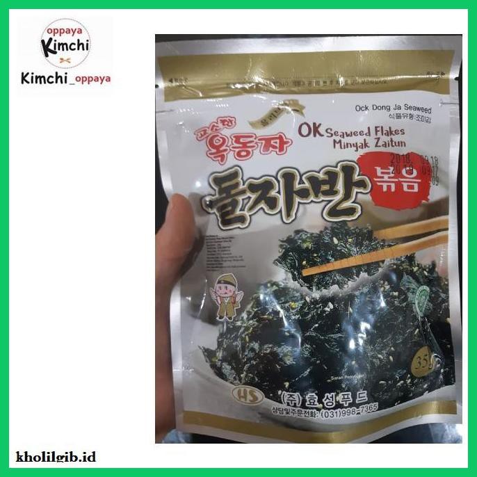 

Makanan-Kering- Ok Seaweed Flakes Minyak Zaitun Doljaban Nori Goreng 35 Gram Korea -Aneka.