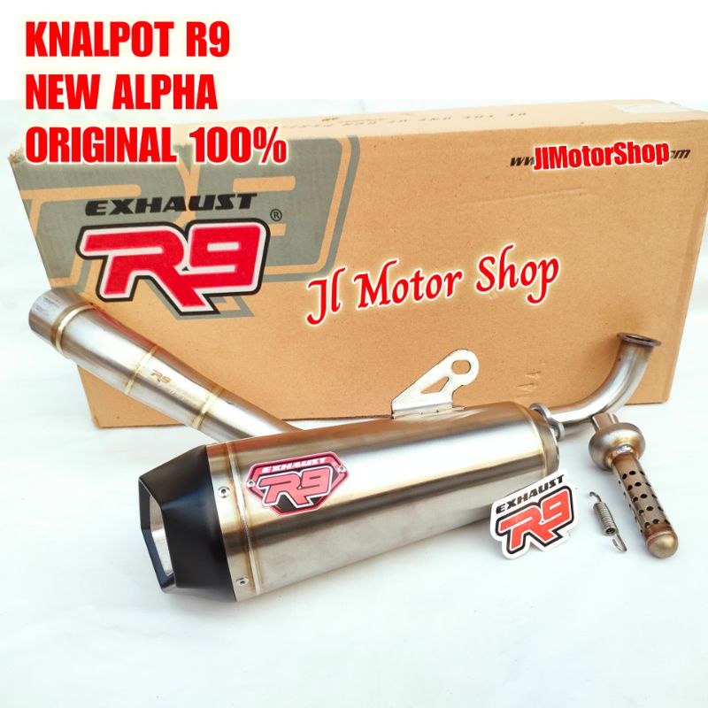 Muffler - Knalpot R9 New Alpha Vario 125 150 2018 Up Sampai Sekarang Original