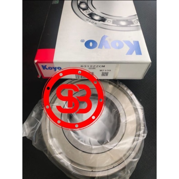 Bearing 6312 ZZ / 6312 ZZ C3 KOYO JAPAN ORIGINAL