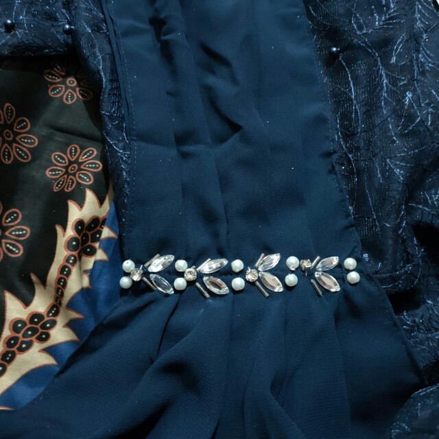 (termurah - Ori & Real Pic! Busui_6 Warna) Batik Couple Andhini Kebaya Couple Brukat Anabel - Bs073