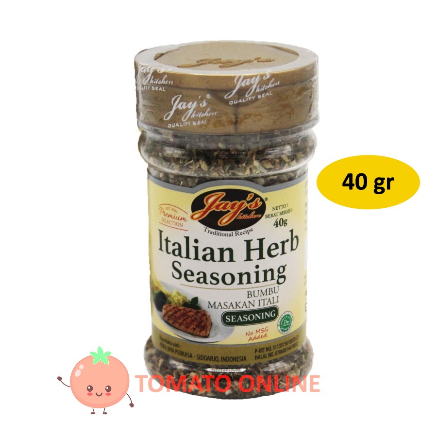 Jay's Jays Italian Herb Seasoning Bumbu Masakan Itali 40 gr / 40gr