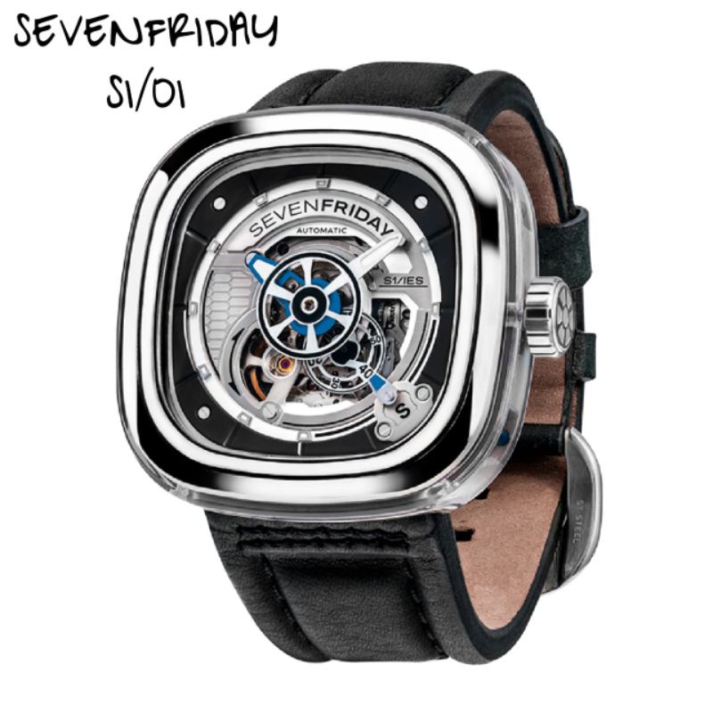 Jam tangan SEVENFRIDAY S1/01 automatic, mesin Miyota Japan, NFC aktif, include box original dan stra