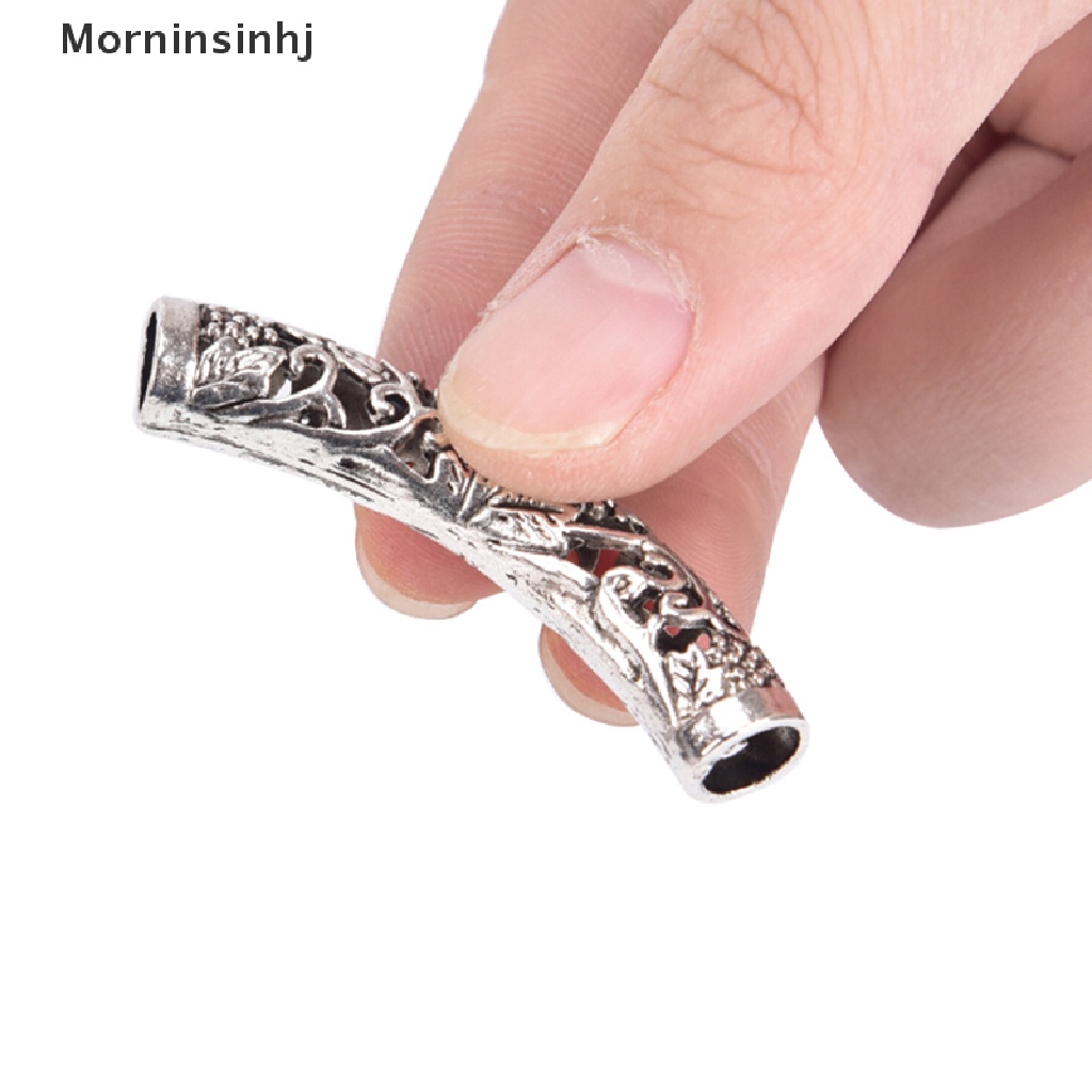 Mornin Viking Jenggot Manik Gimbal Manset Manik-Manik Rambut Perhiasan Celtic Silver Tibet id