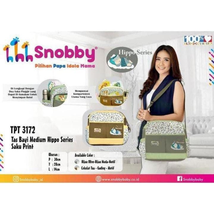 Tas Bayi / Diaper Bag Snobby TPT3172 Medium Hippo Series