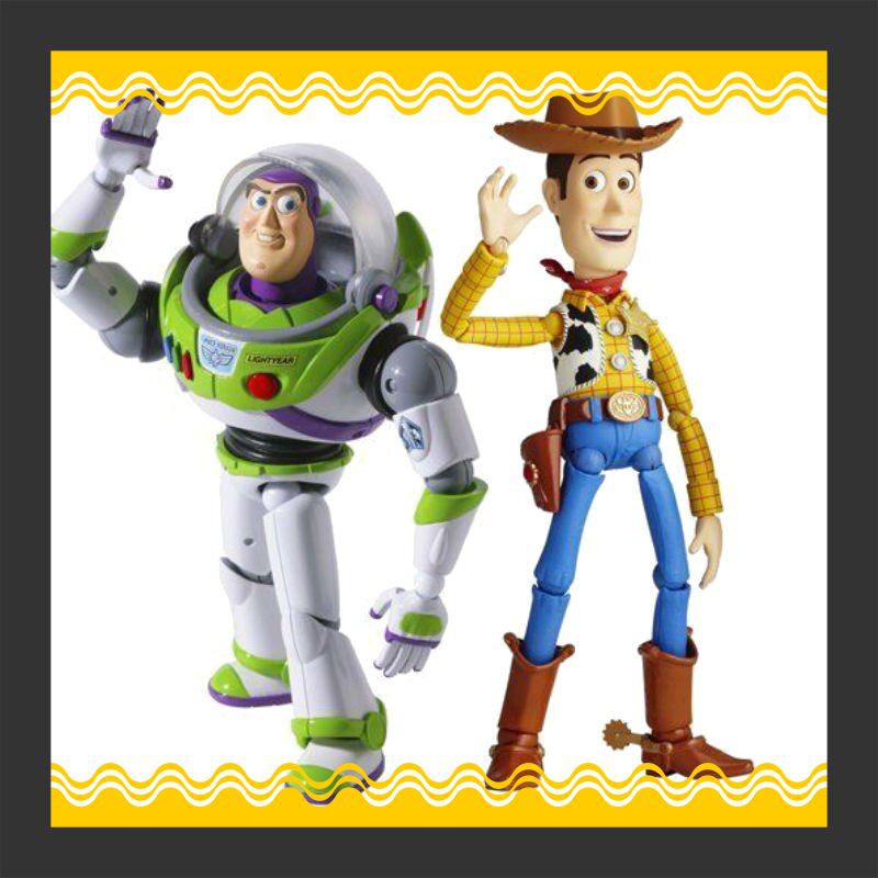 Action Figure Import Toy Story Woody Seri No. 010 Buzz Lightyear No 011 Sci-fi Revoltech Khusus Pvc