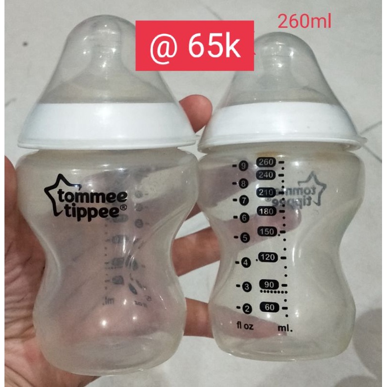 Botol susu bayi Tommee Tippee 260ml preloved like new