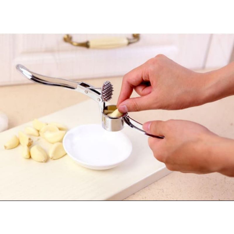 alat penghancur bawang stainless / garlic press stainless multifungsi