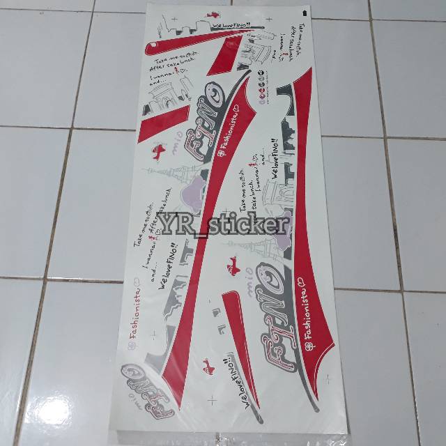 Striping variasi yamaha fino karbu 2012-2013 Fino paris